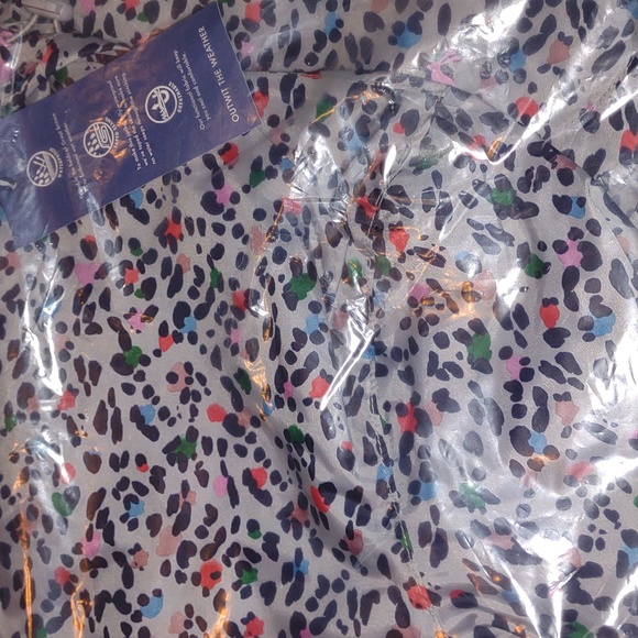 🌈JOULES Golightly Packable Waterproof Raincoat in Silver Leopard - Picture 14 of 16